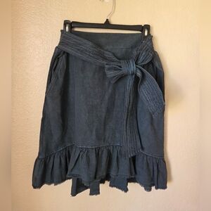 Pilcro and The Letterpress Amora Ruffle Mini Skirt Size Large